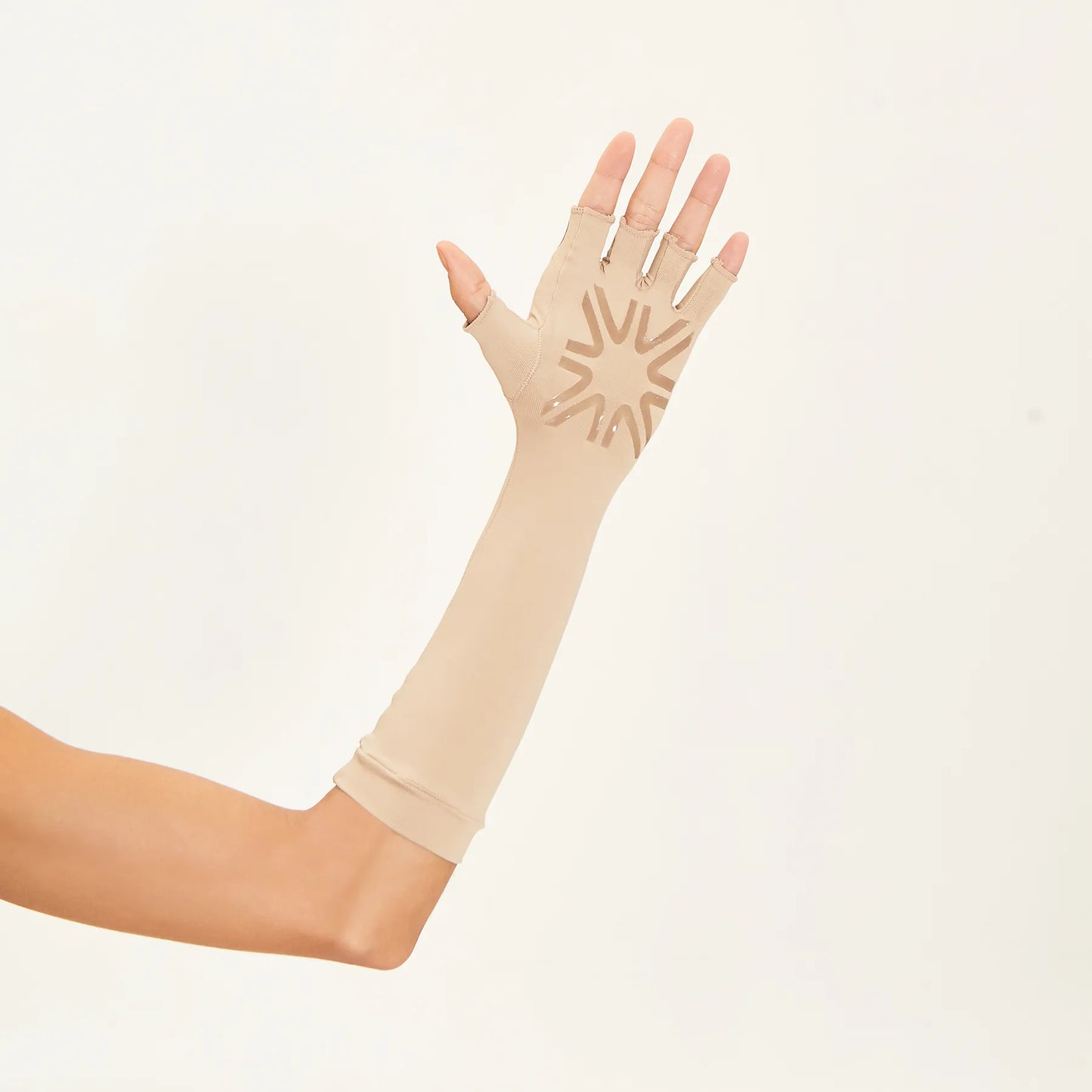 Guante Largo UV 50+ Beige