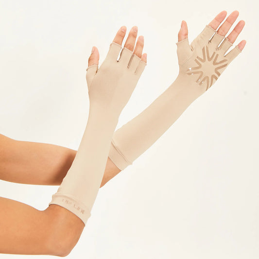 Guante Largo UV 50+ Beige