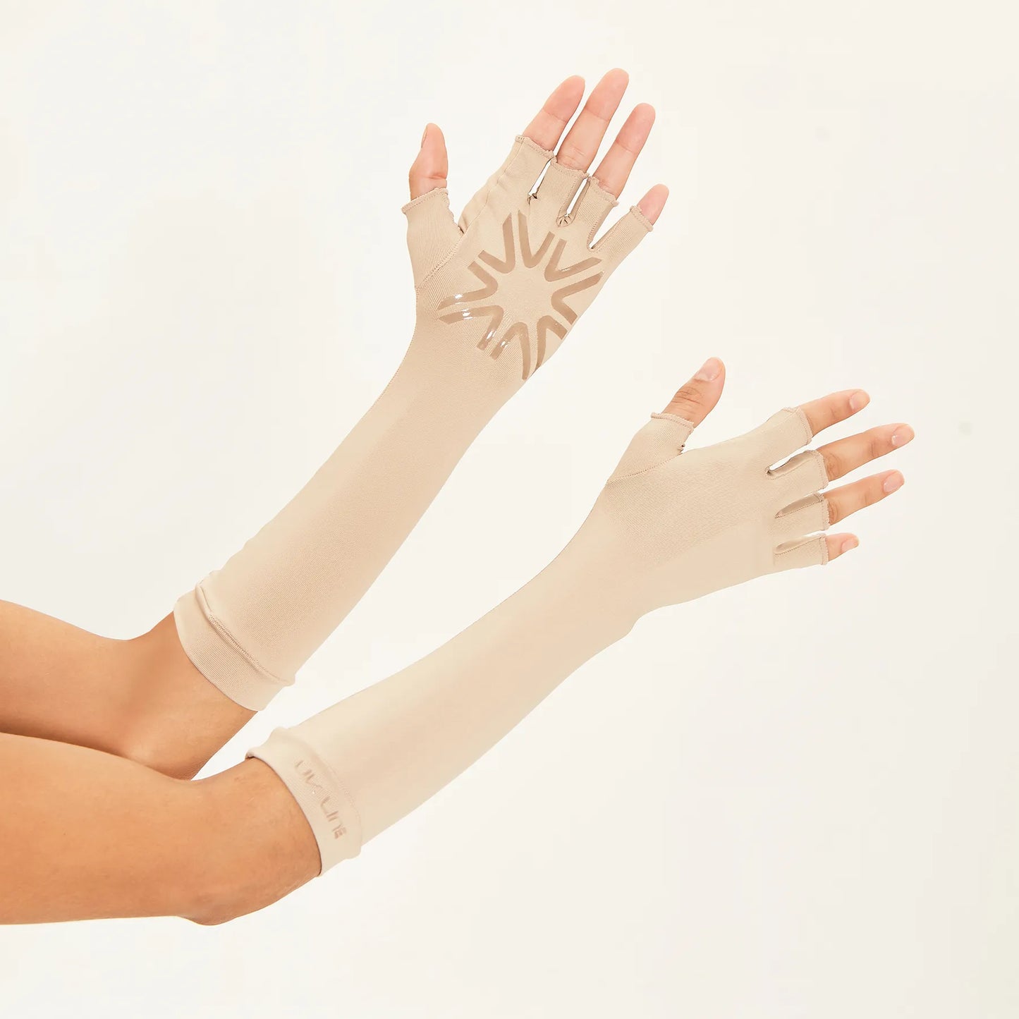 Guante Largo UV 50+ Beige